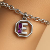 Letter 'E' Charm