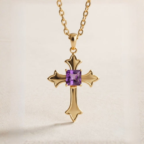 Aviral cross pendant