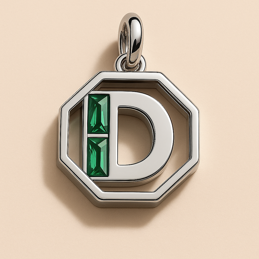 Letter 'D' Charm