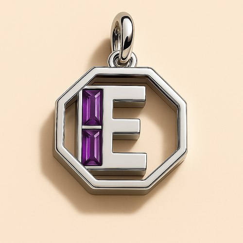 Letter 'E' Charm