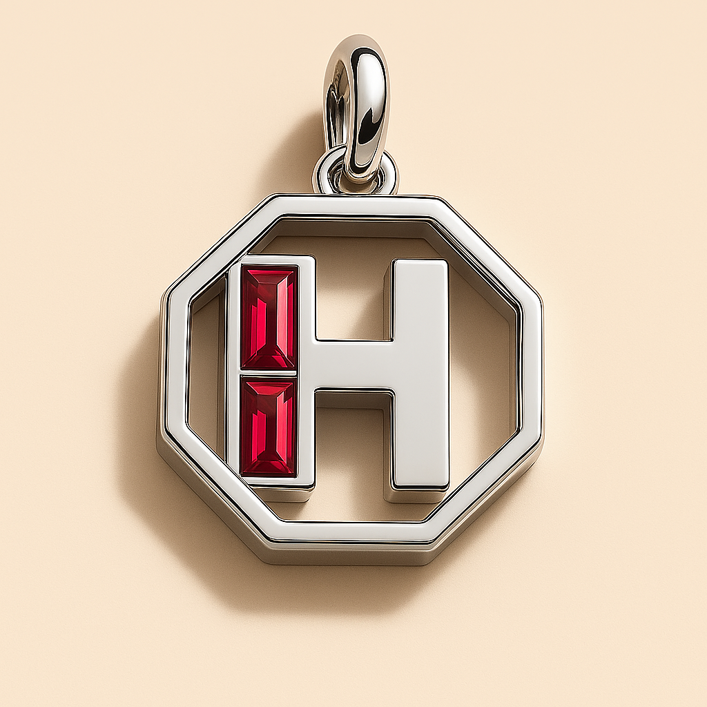 Letter 'H' Charm