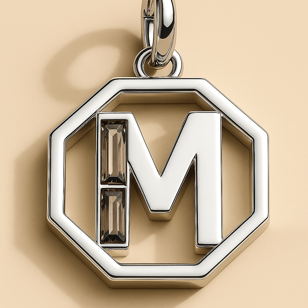 Letter 'M' Charm