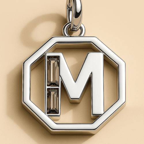 Letter 'M' Charm