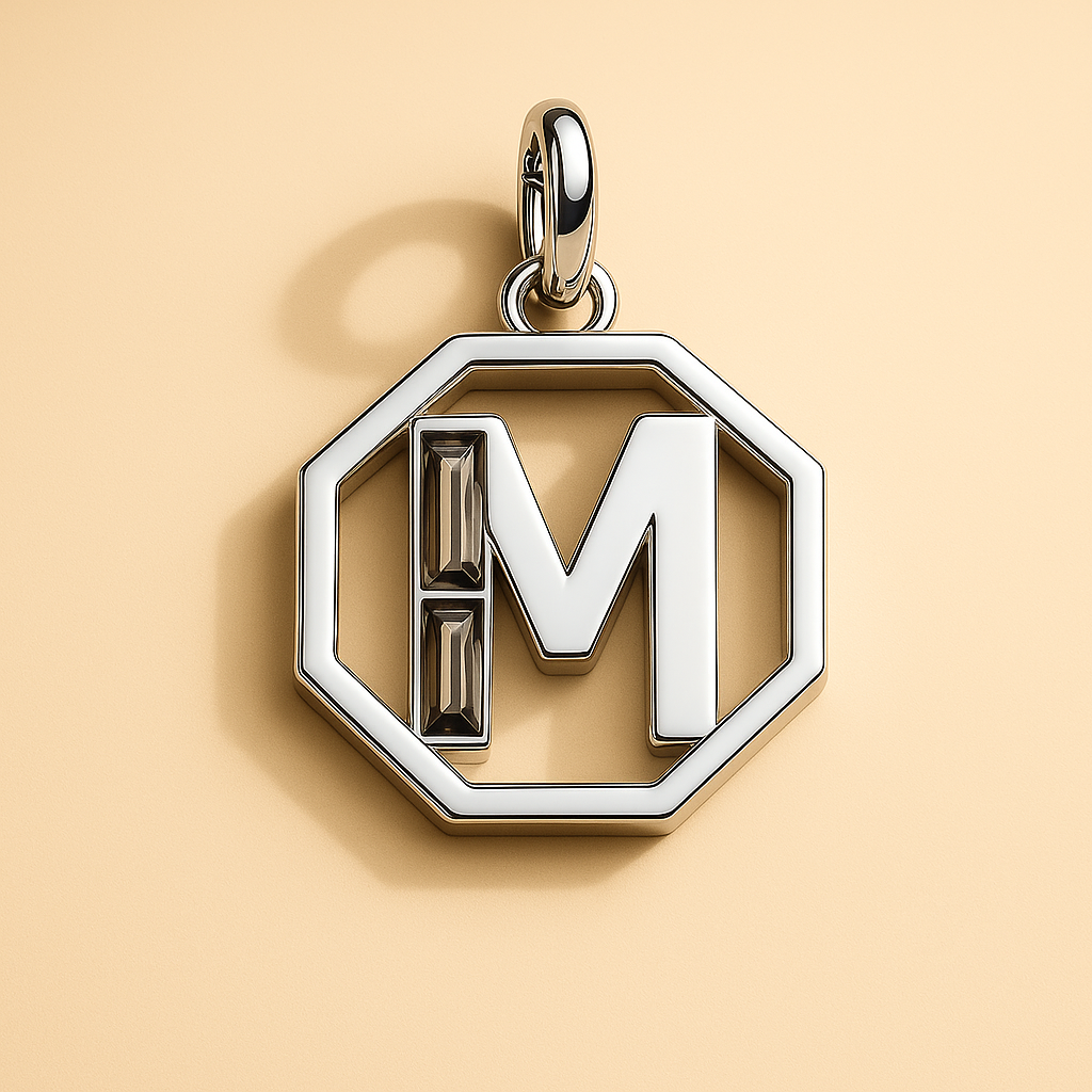 Letter 'M' Charm