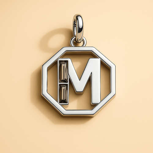 Letter 'M' Charm