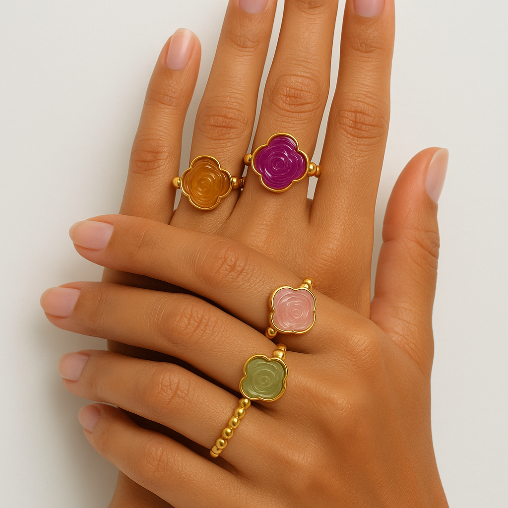 Ruva Ring - Pink quartz