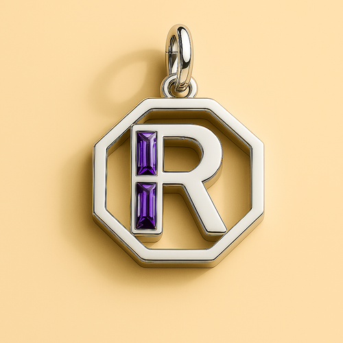 Letter 'R' Charm