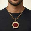 Ramik Natural Carved Ruby Pendant
