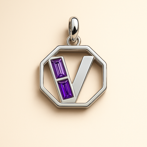 Letter 'V' Charm